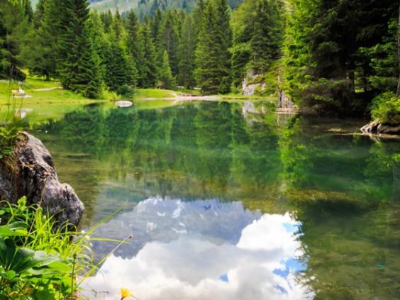 Der Almsee in den Hofalmen - einer der bekanntesten Kraftplätze im Bergdorf