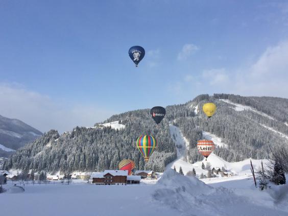 Besuchen Sie Filzmoos währender der jährlich stattfindenden Heißluftballonwochen