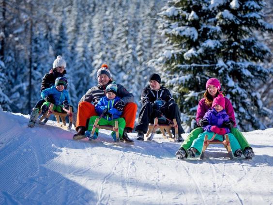 Rodelspaß beim Winterurlaub in Filzmoos